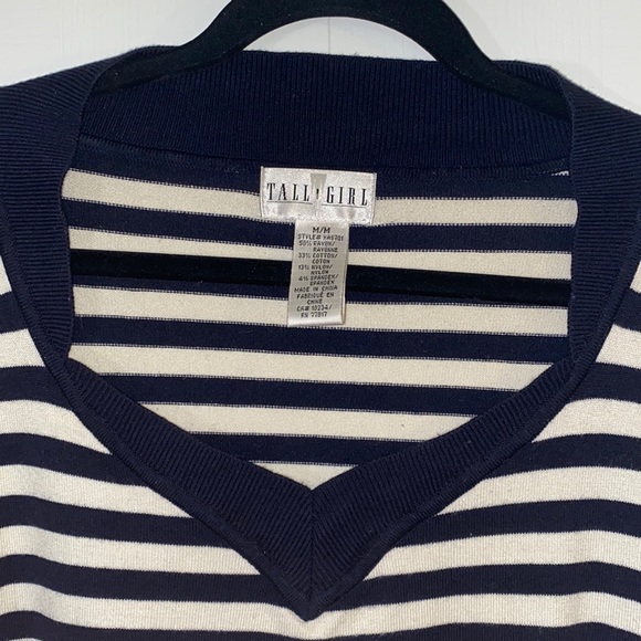 Tall Girl Striped Sweater - Picture 2 of 4